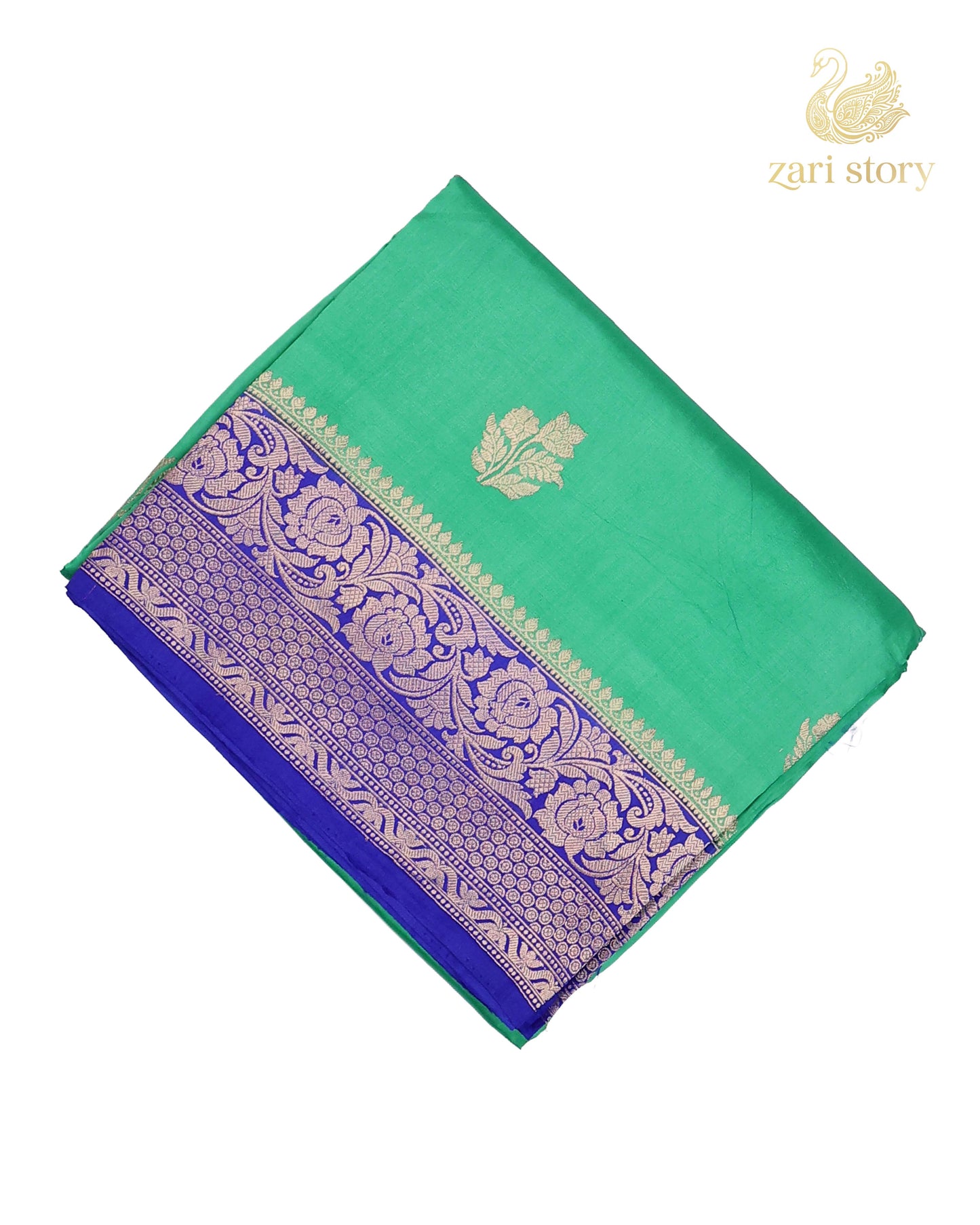 Lime Green Butta Mango Banarasi Saree