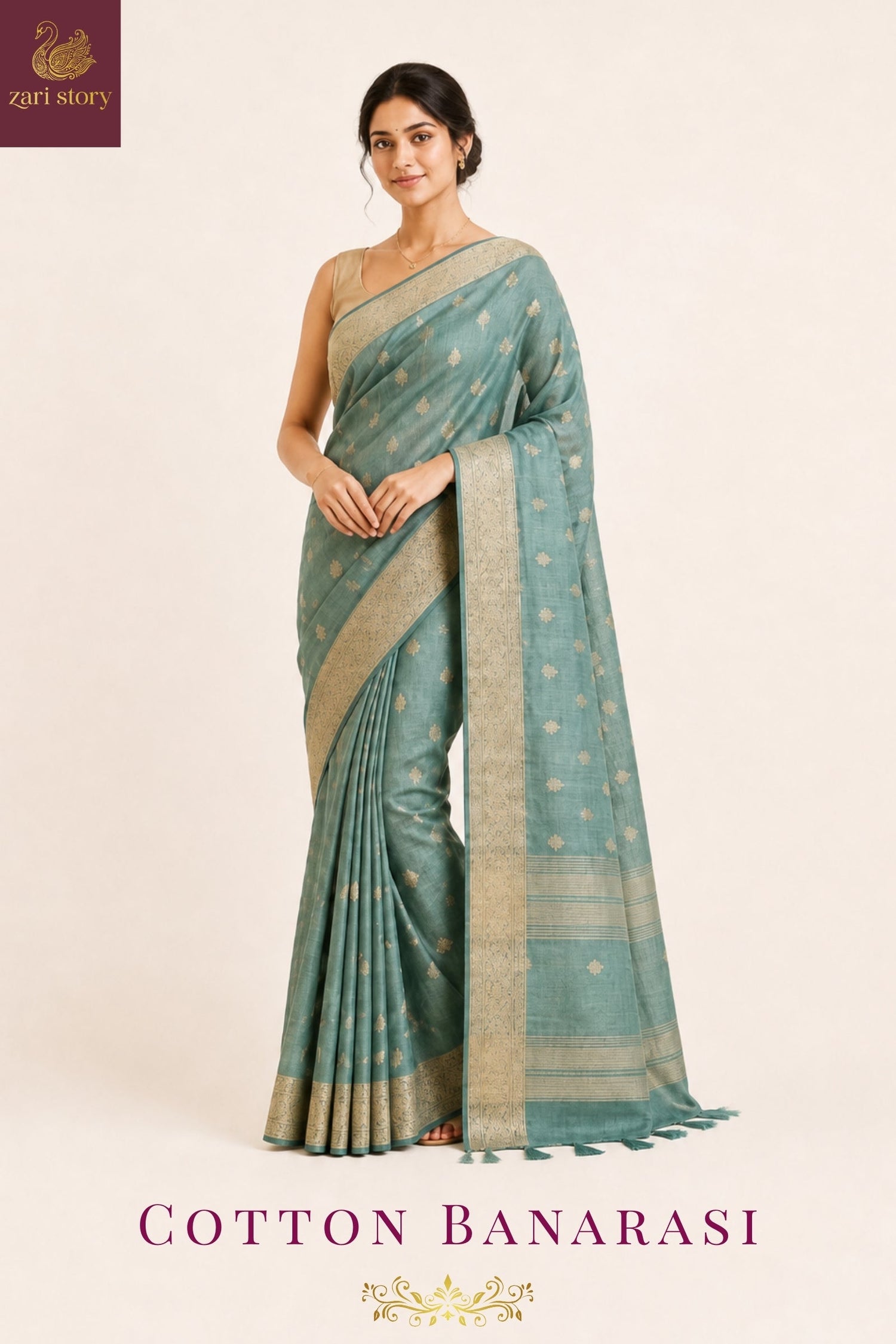 🌸 COTTON BANARASI SAREES