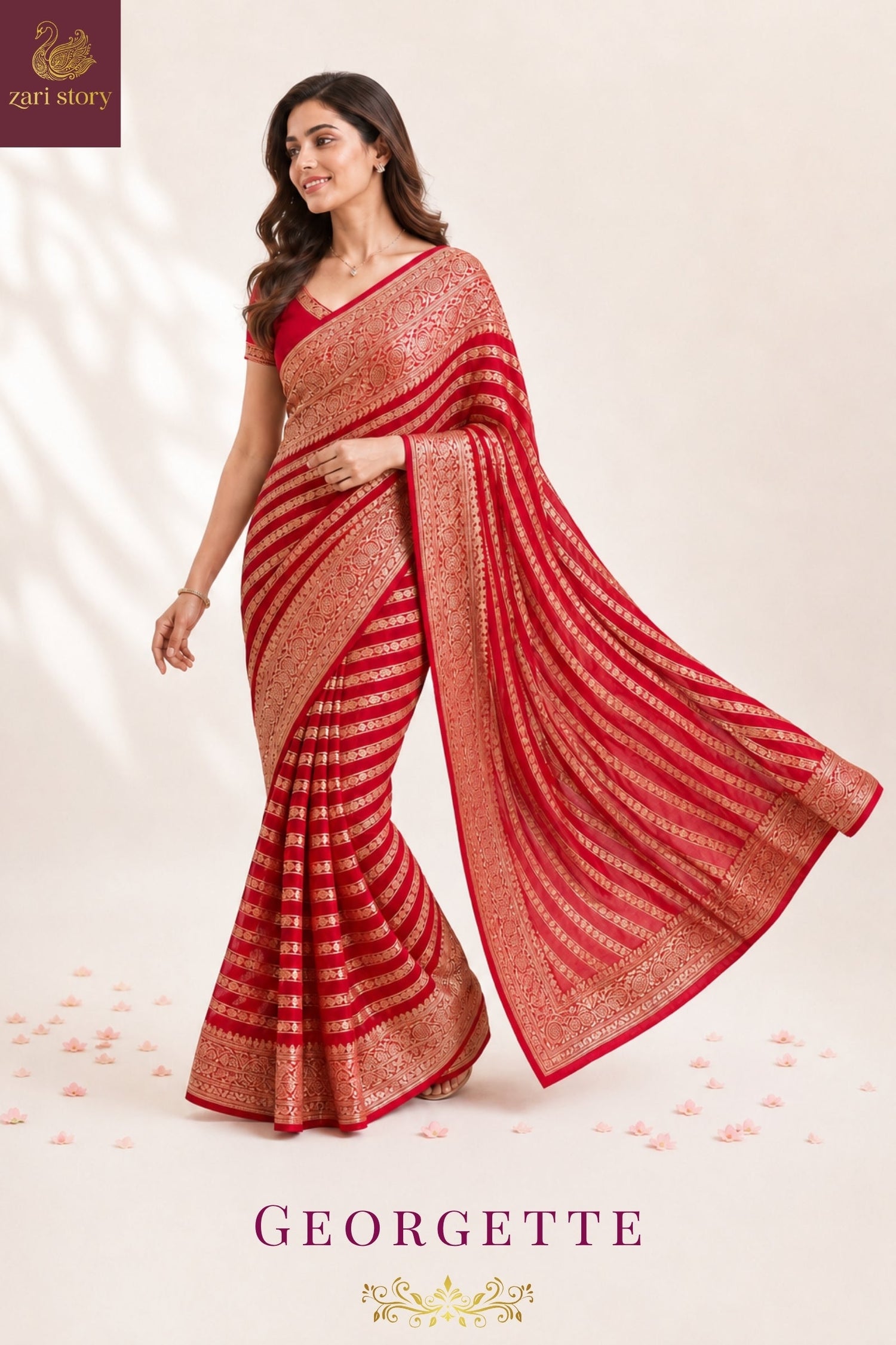 🔥 GEORGETTE BANARASI SAREES