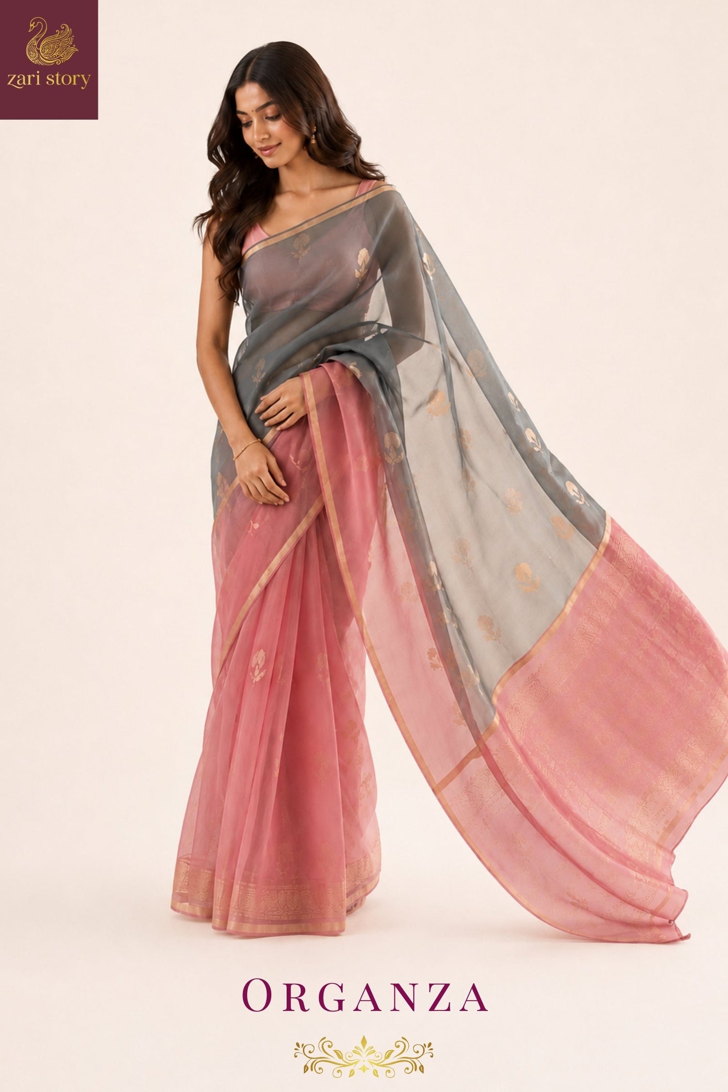 ☁️ ORGANZA BANARASI SAREES