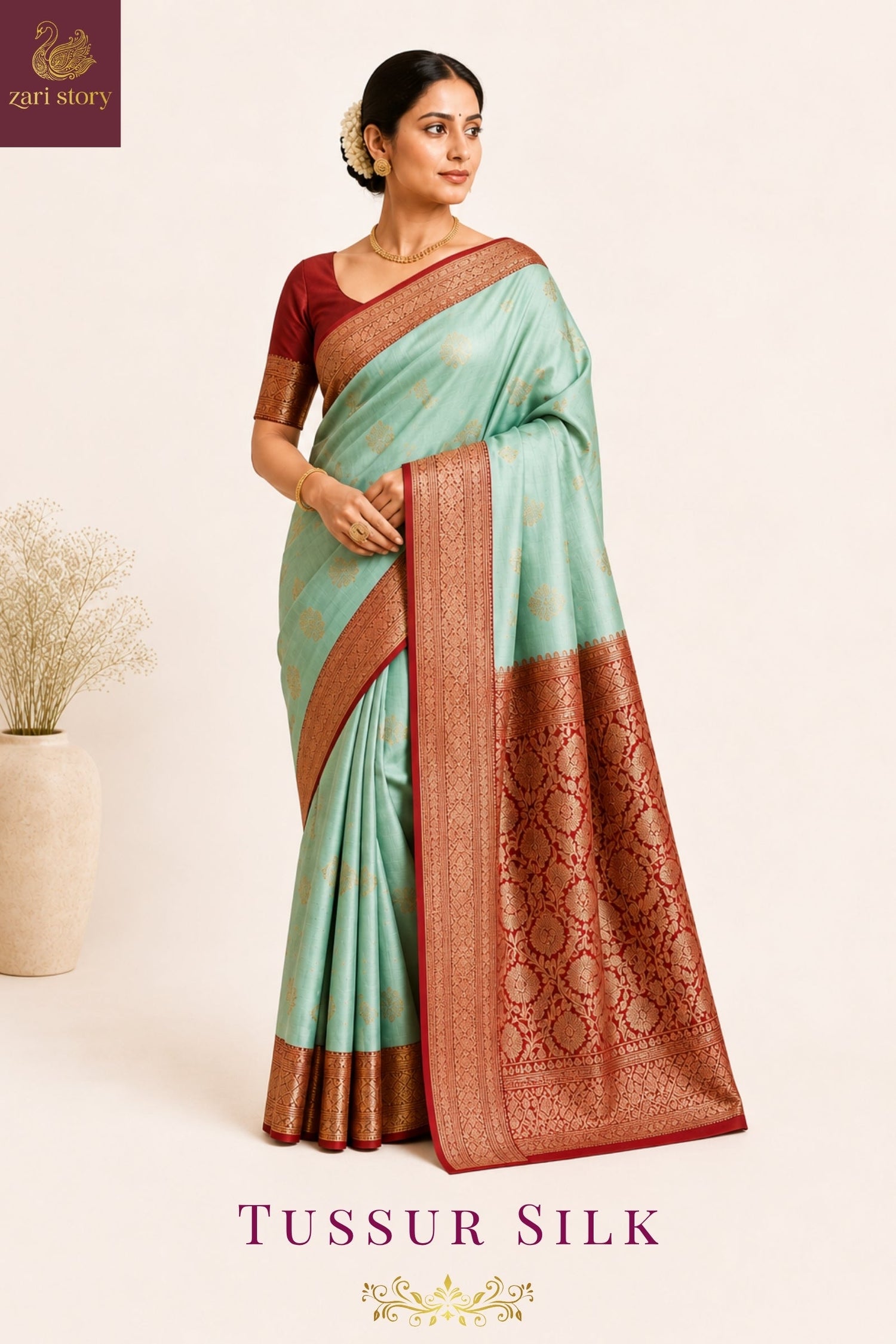 🌾 TUSSAR SILK BANARASI SAREES