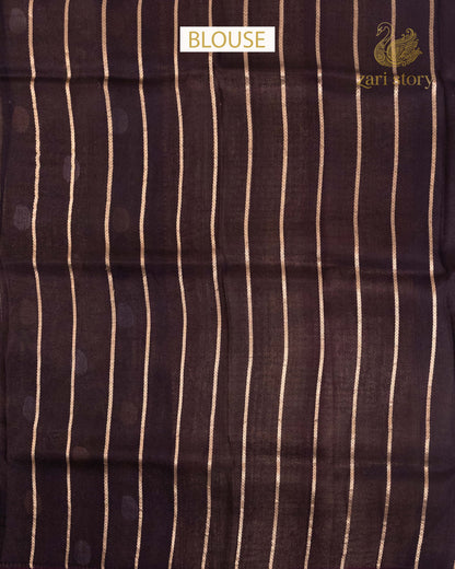 Antique Gold Butta Tissue Banarasi Saree