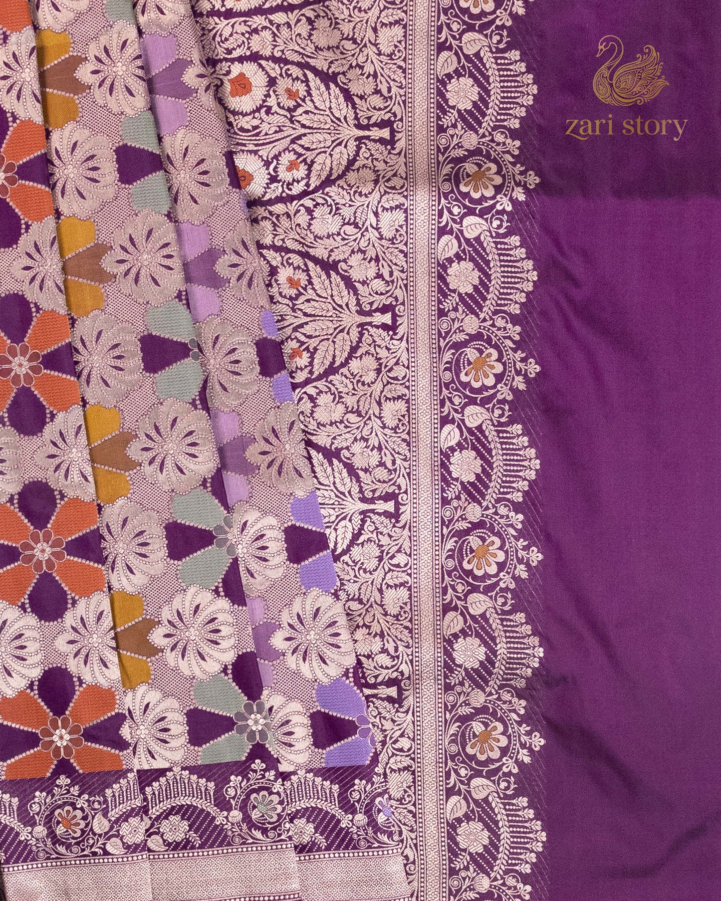 purple rangkat katan silk pure