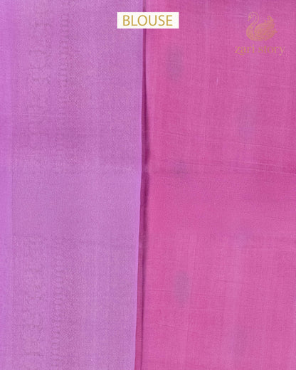 Ruby Red Butta Kora Silk Banarasi Saree