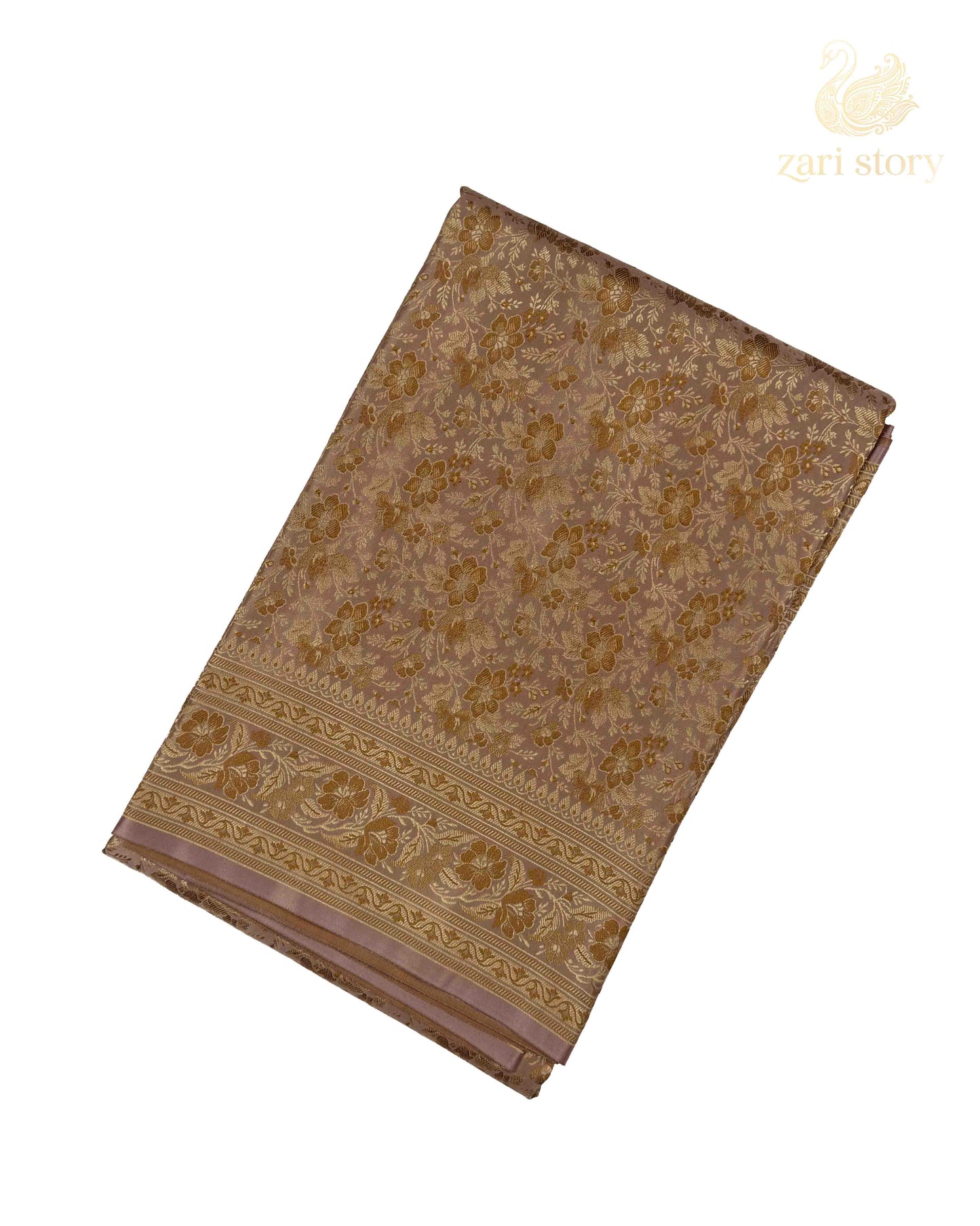 Onion Pink Jamawar Mashru Banarasi Saree
