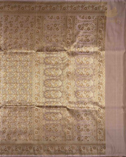 Onion Pink Jamawar Mashru Banarasi Saree
