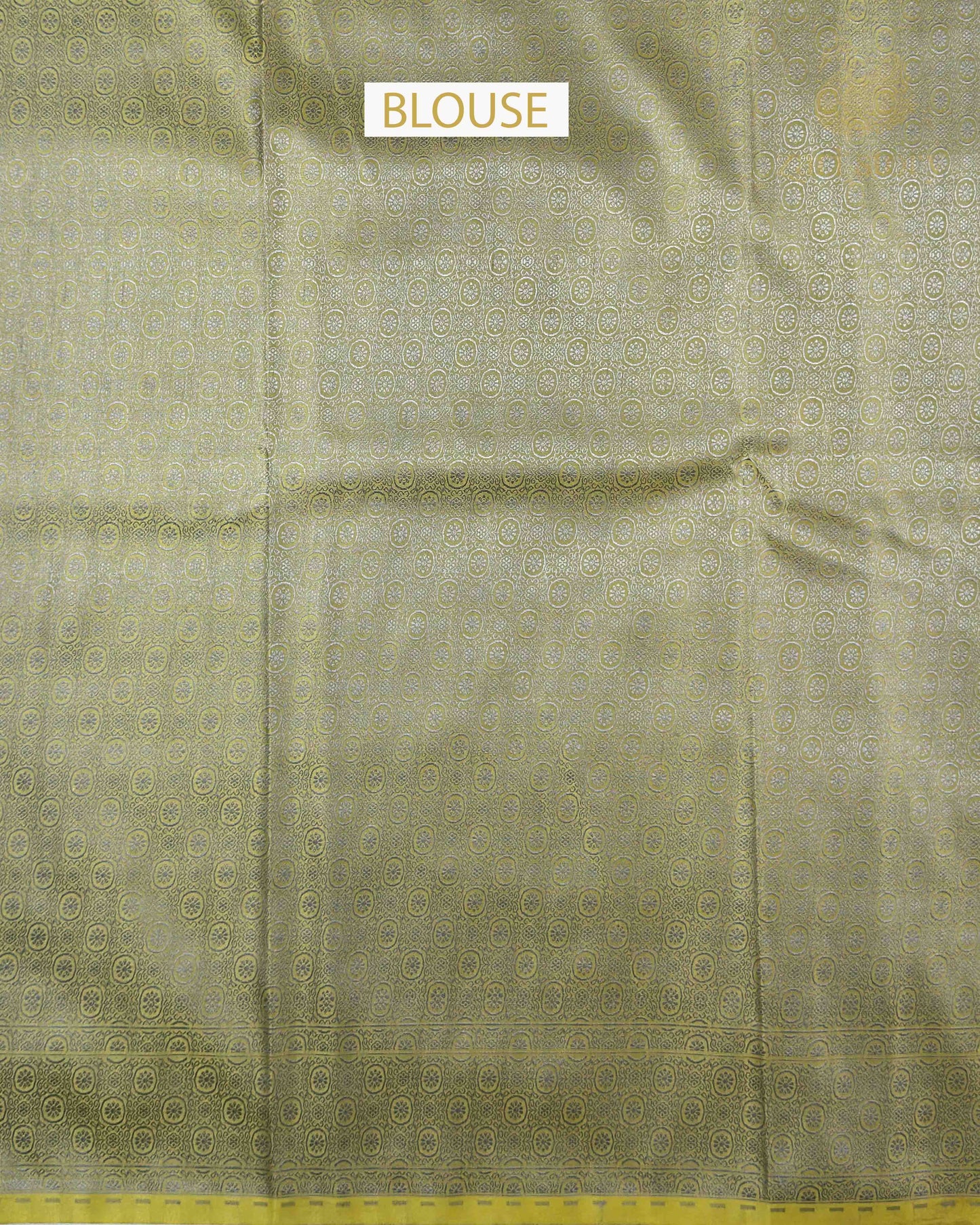 Moss Green Jamawar Mashru Banarasi Saree