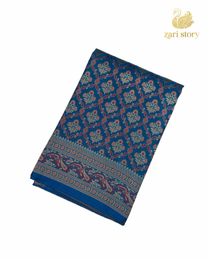 blue jamawar mashru pure