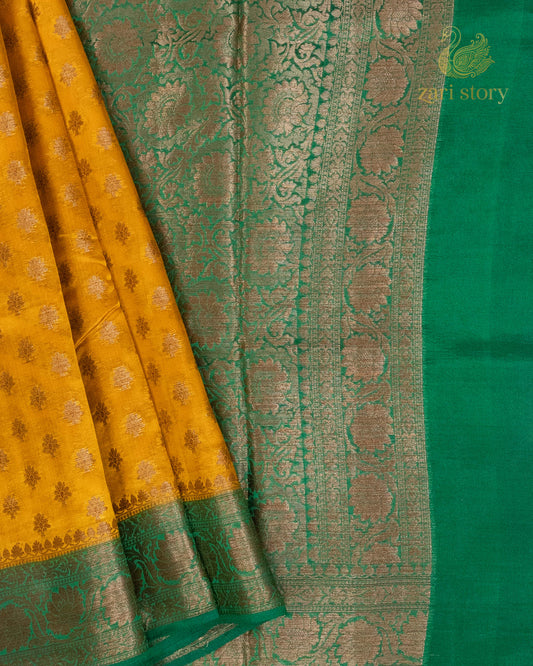 yellow butta mulberry silk pure