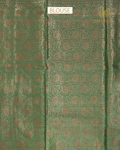 Turmeric Yellow Butta Mulberry Silk Banarasi Saree