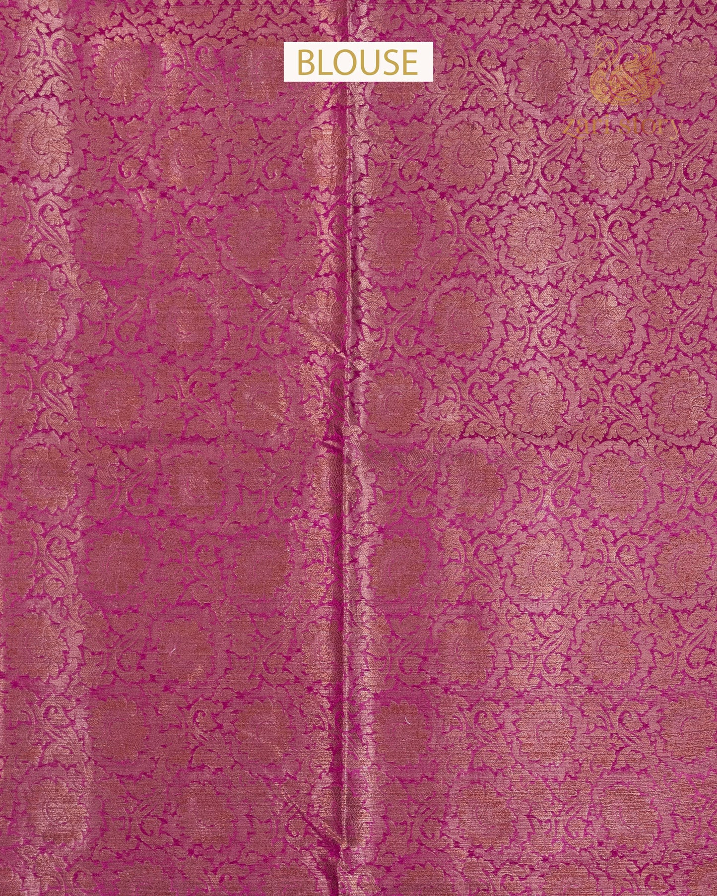 Rani Pink Butta Mulberry Silk Banarasi Saree