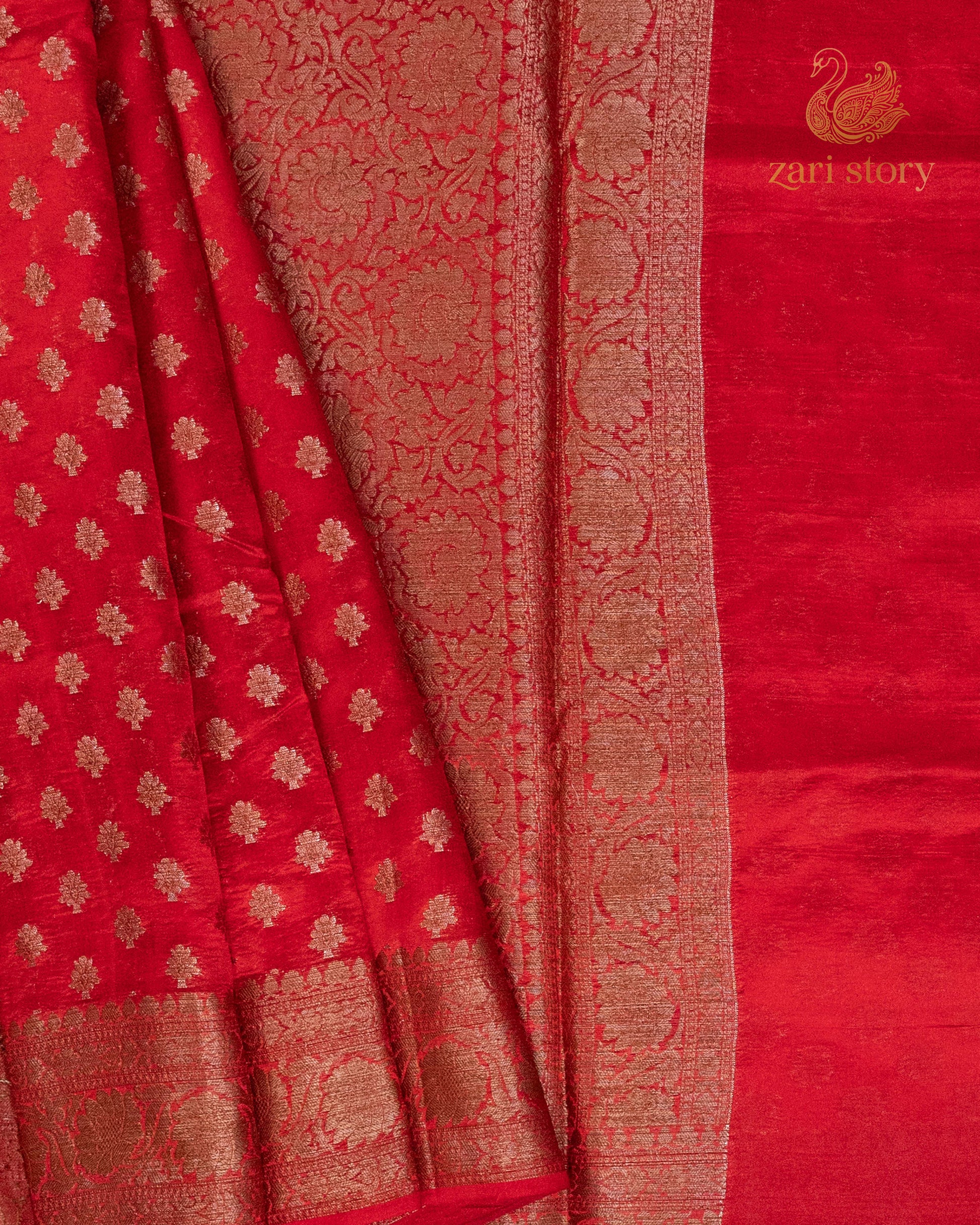 red butta mulberry silk pure