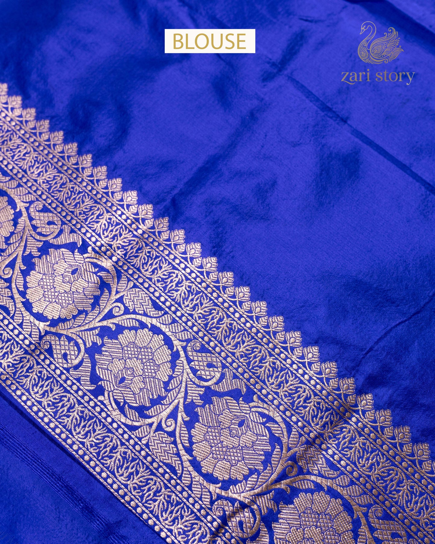 Blue Multicolour Rangkat Katan Silk Banarasi Saree