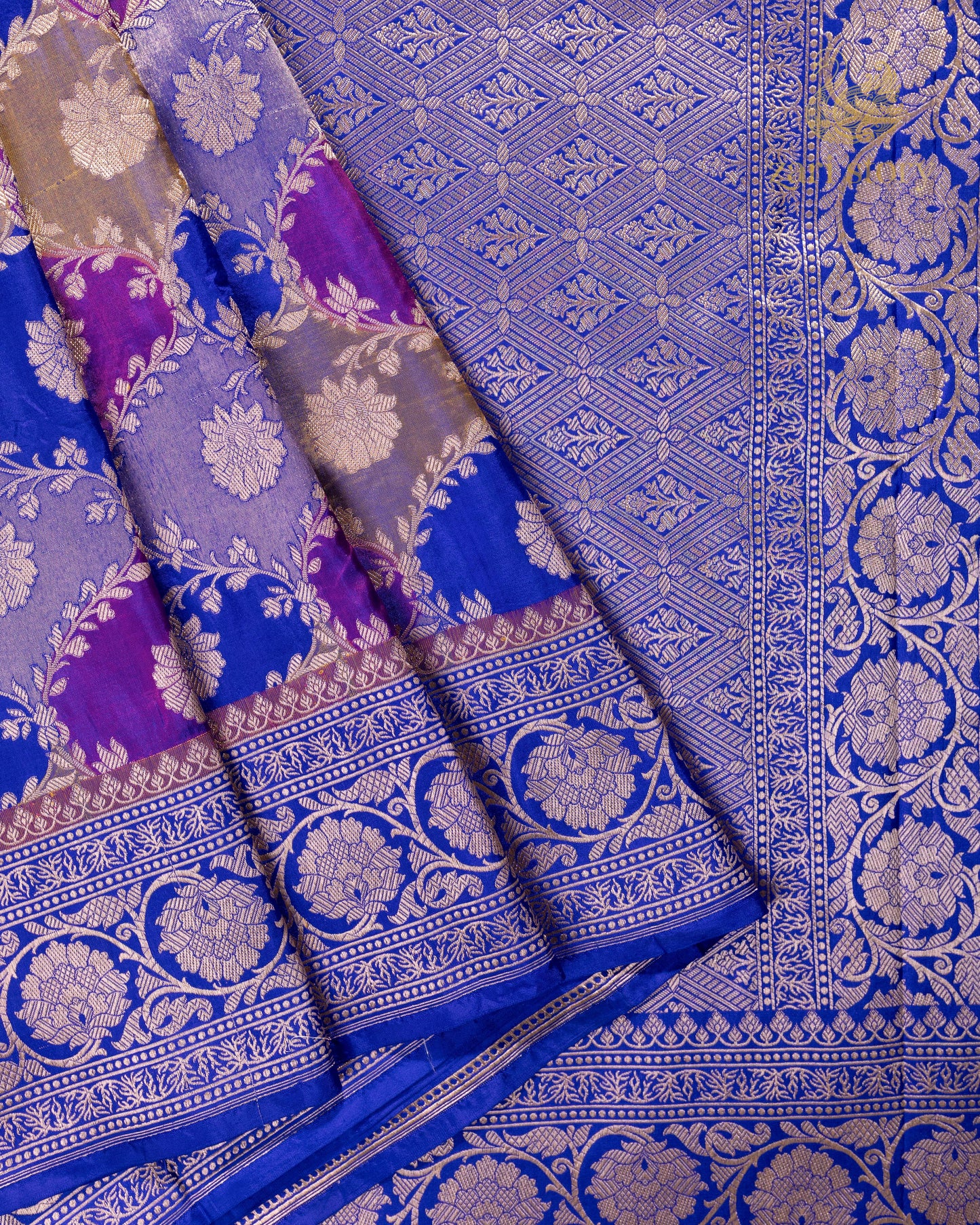 blue rangkat katan silk pure