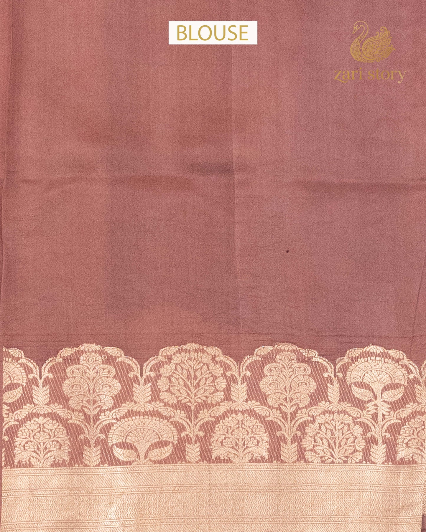 Dusty Mauve Butta Mango Banarasi Saree