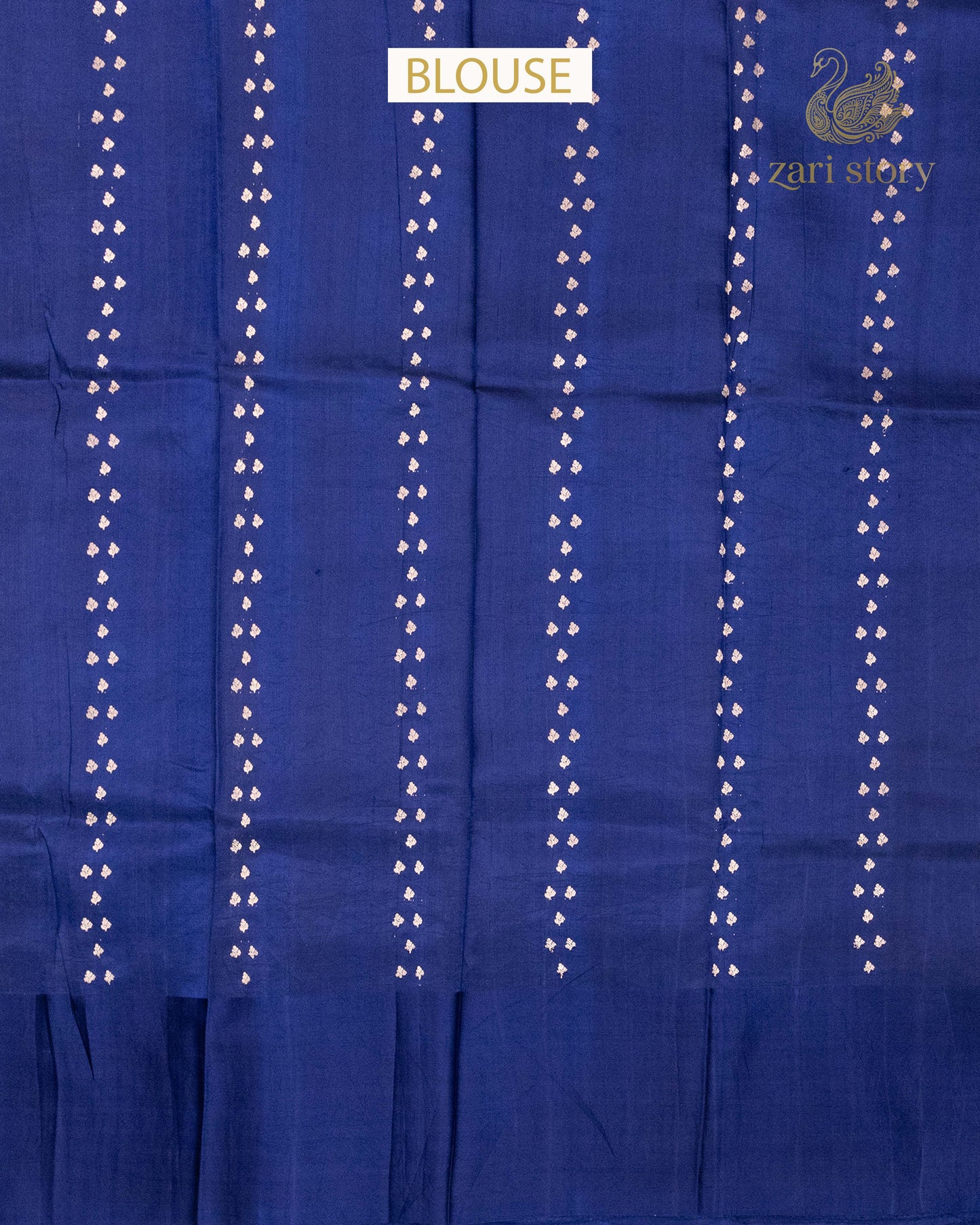 Navy Blue Butta Mango Banarasi Saree