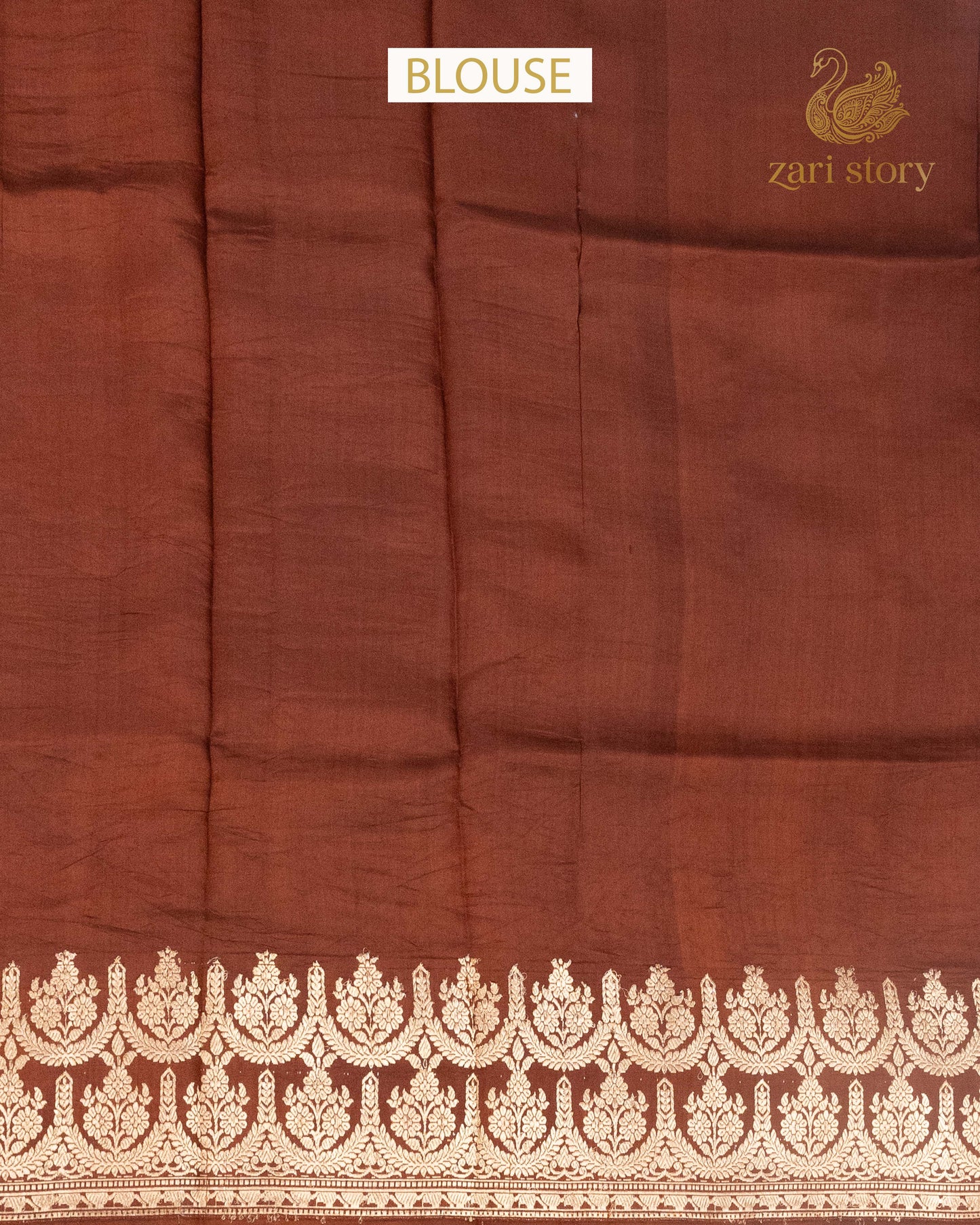 Coffee Brown Butta Mango Banarasi Saree