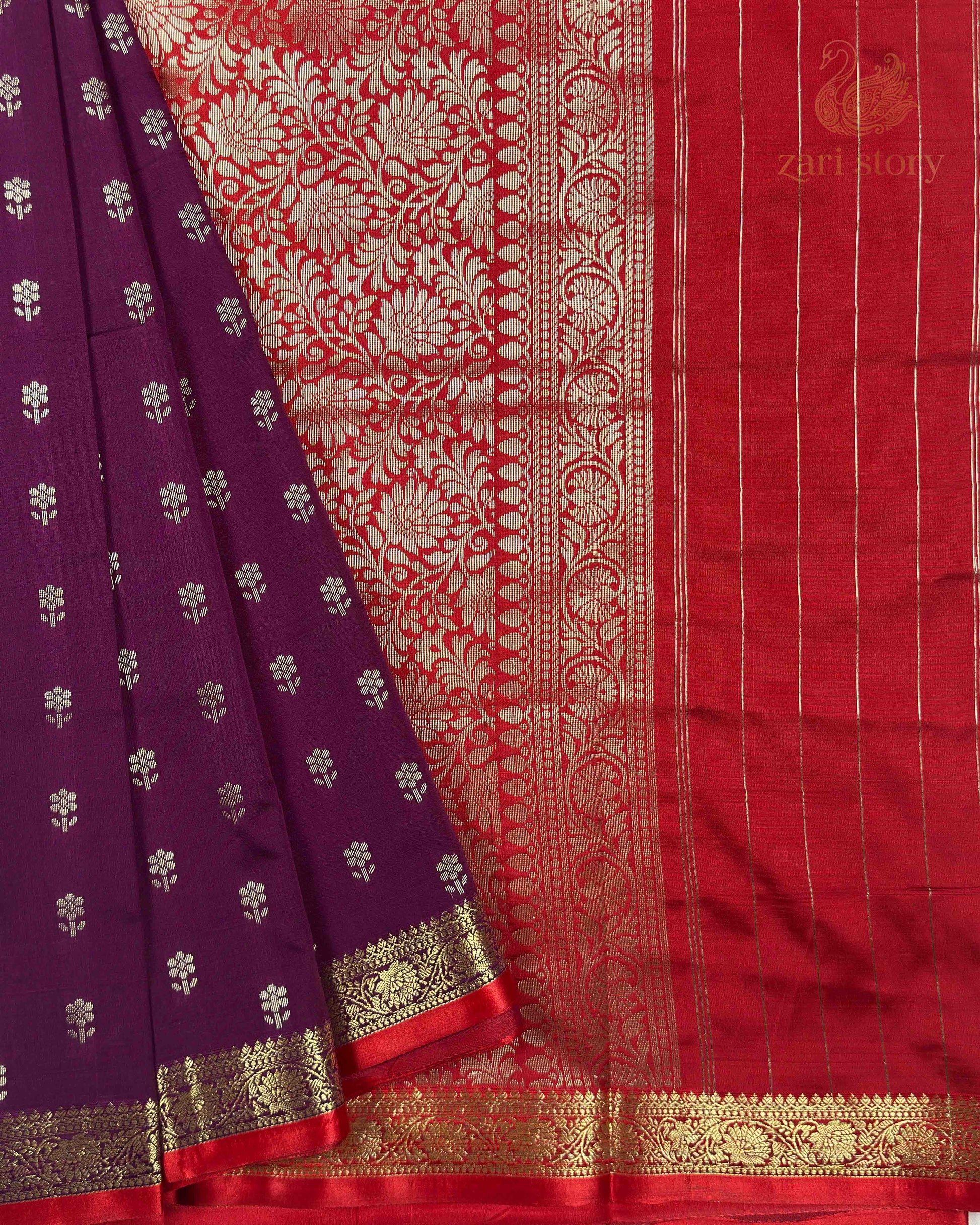 purple butta soft silk semi