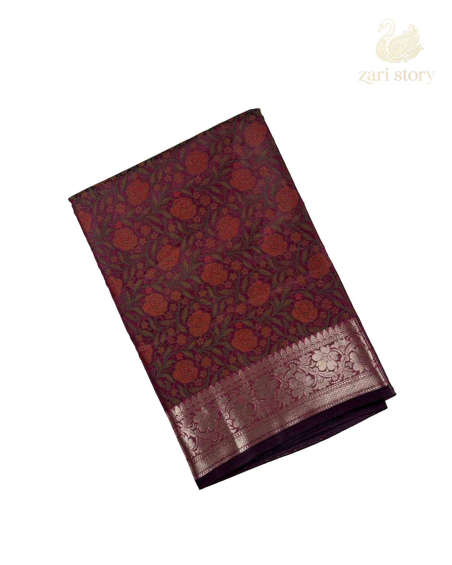 Magenta Tilfi Soft Silk Banarasi Saree