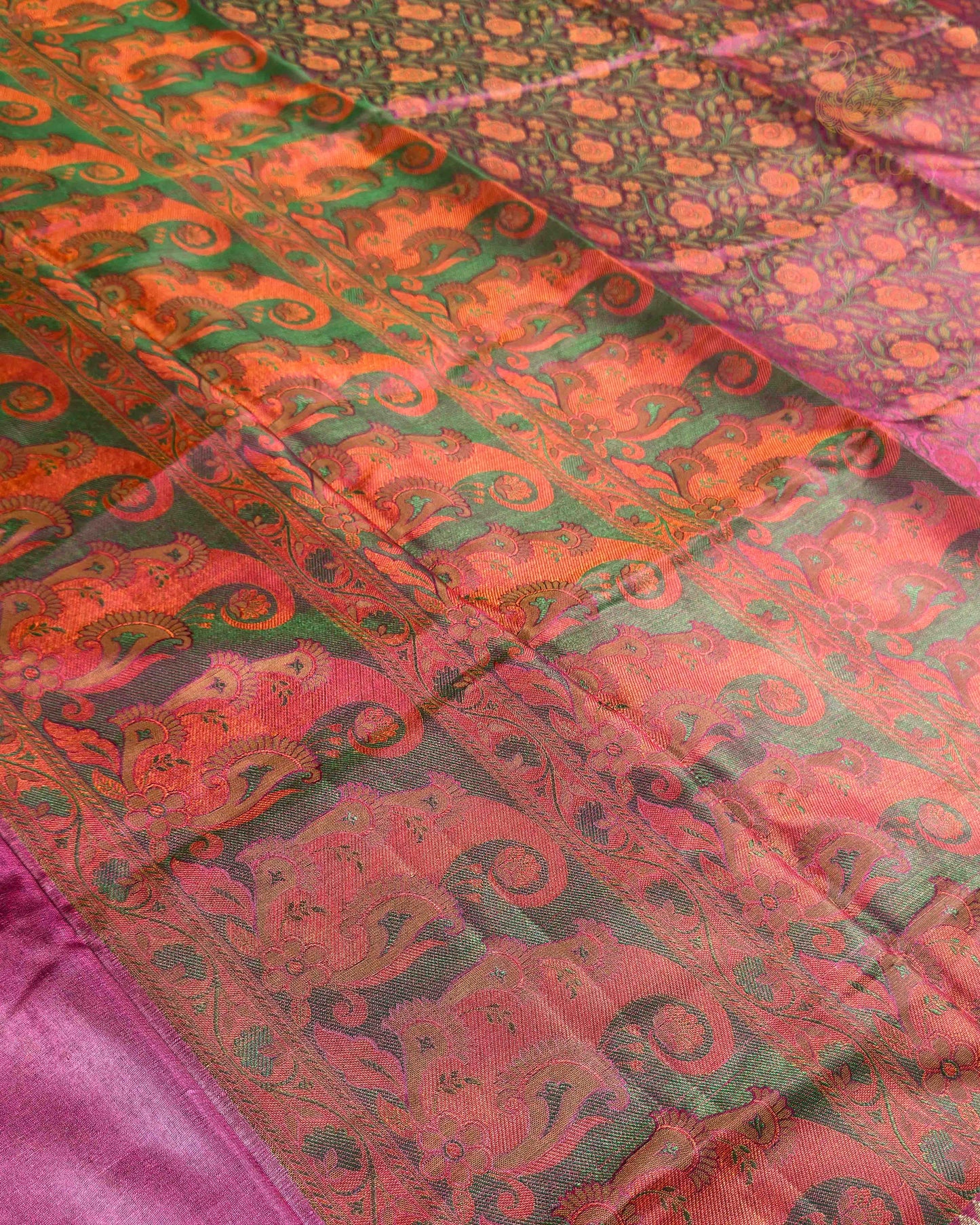 Magenta Tilfi Soft Silk Banarasi Saree