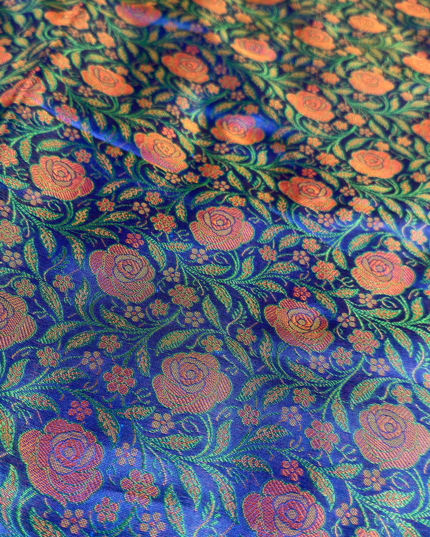 Royal Blue Tilfi Soft Silk Banarasi Saree