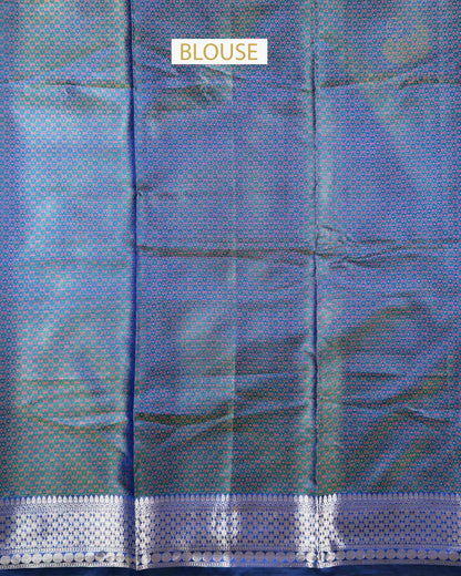Royal Blue Tilfi Soft Silk Banarasi Saree