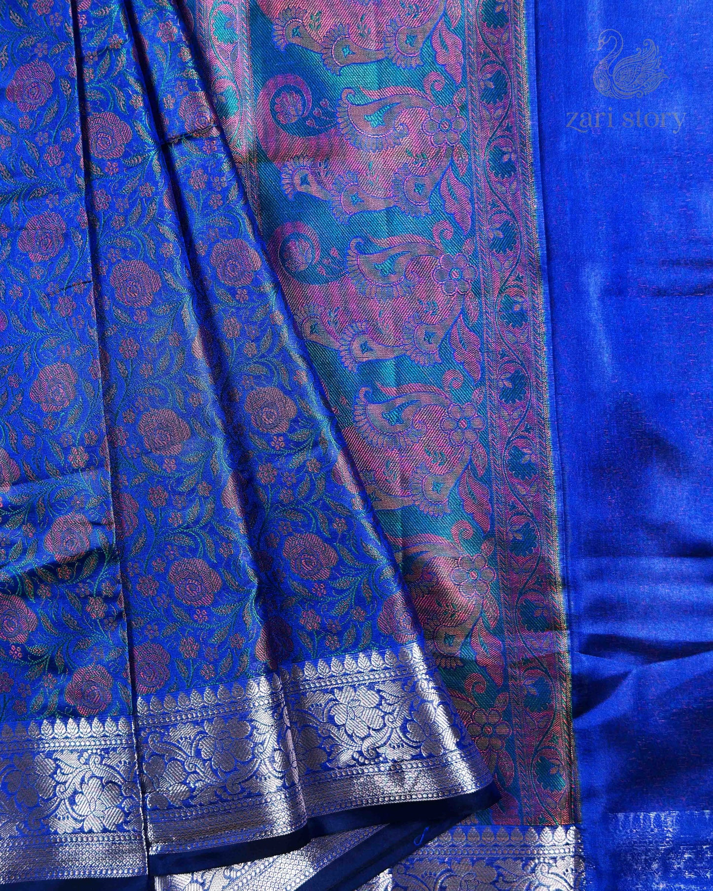 blue tilfi soft silk semi