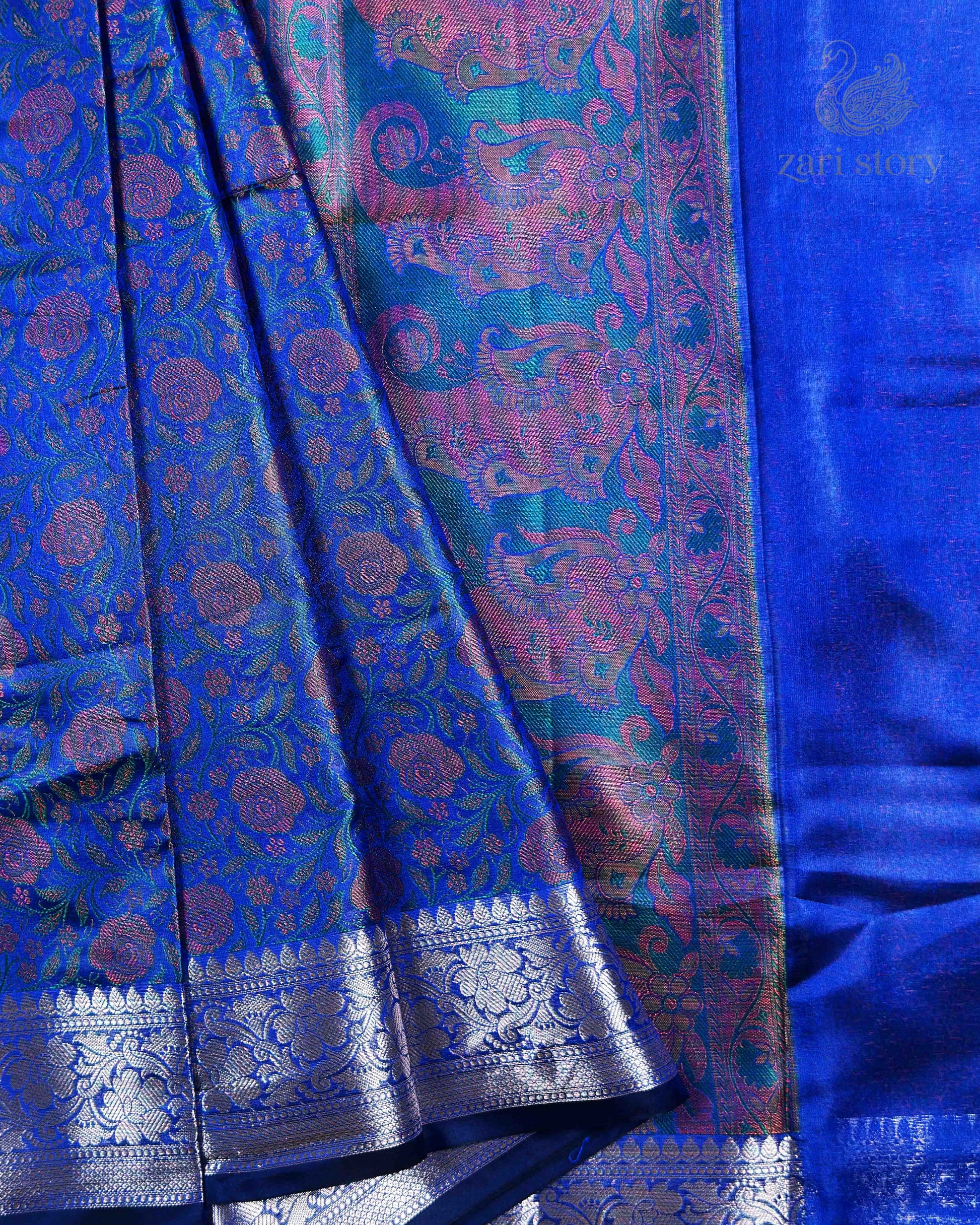 blue tilfi soft silk semi