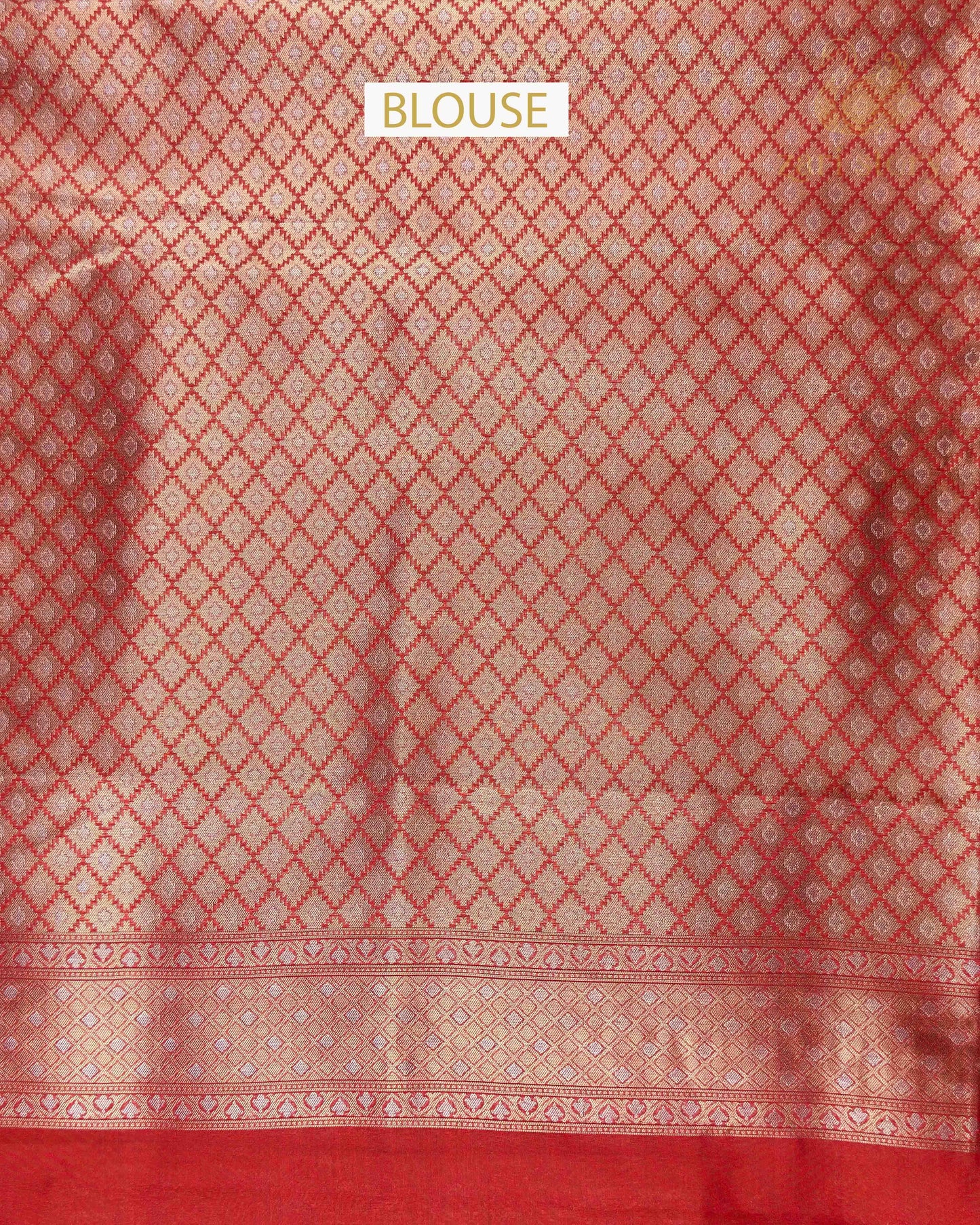 Red Multicolour Rangkat Tissue Banarasi Saree