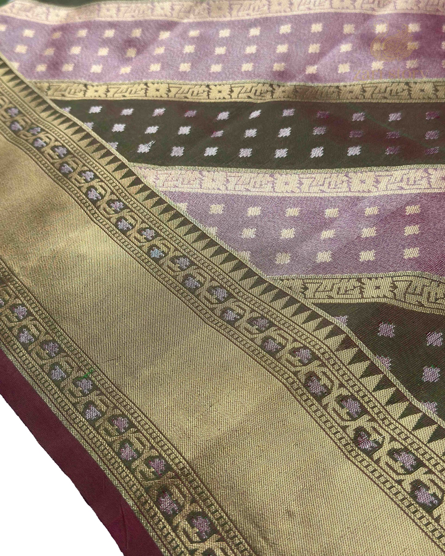Pink Multicolour Rangkat Tissue Banarasi Saree