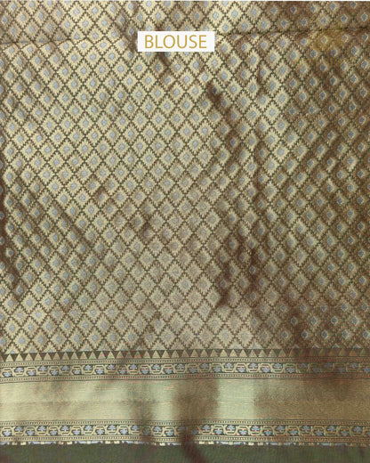 Pink Multicolour Rangkat Tissue Banarasi Saree