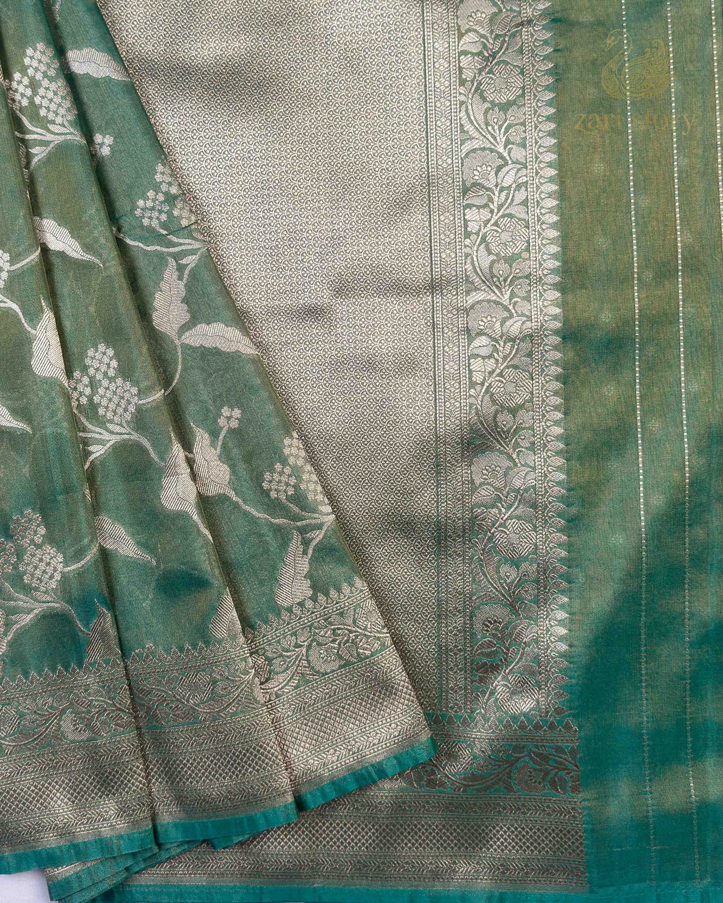 green floral tissue not applicable