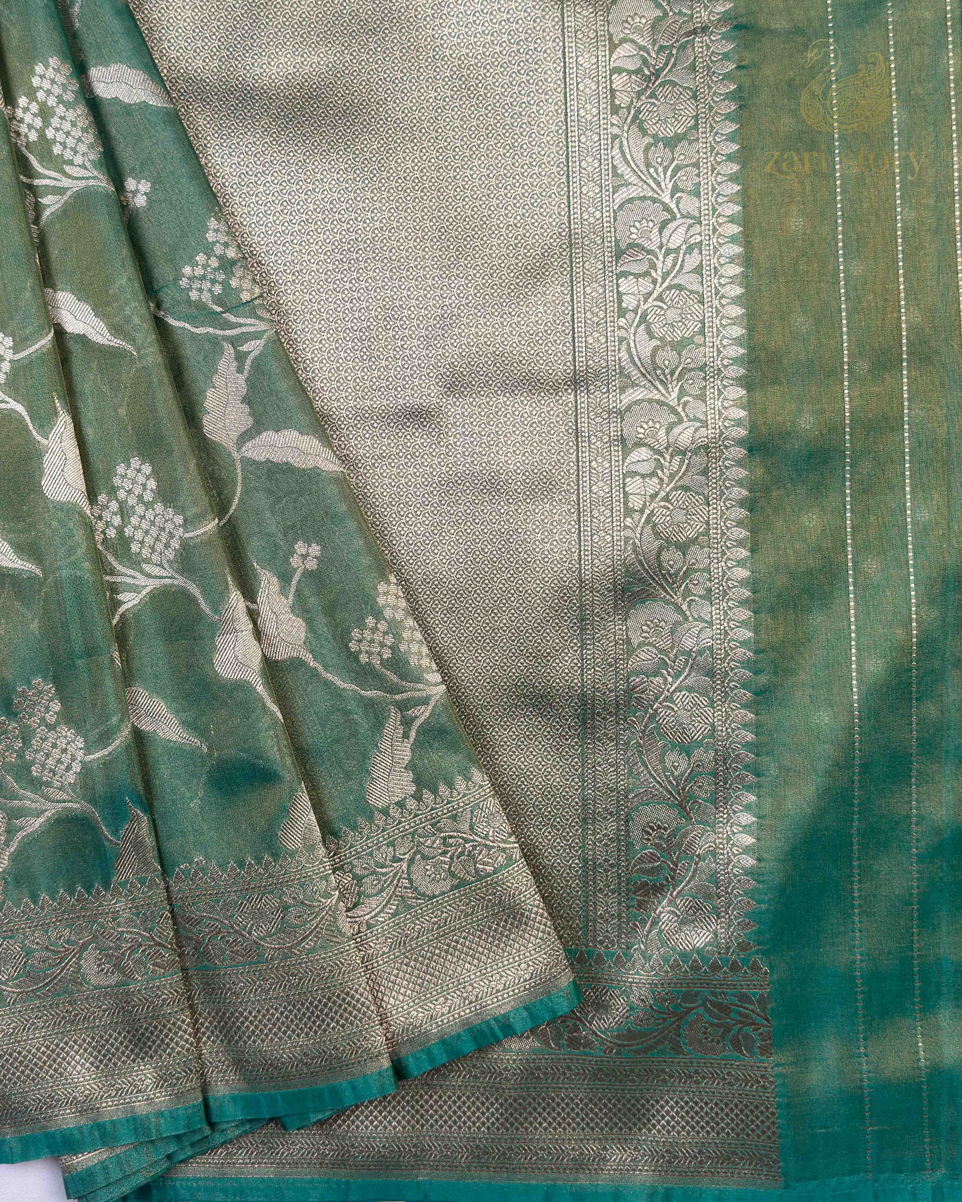 green floral tissue not applicable