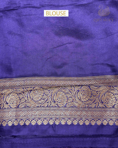 Ruby Red Butta Crepe Banarasi Saree