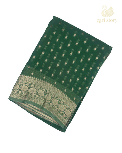 green butta georgette pure