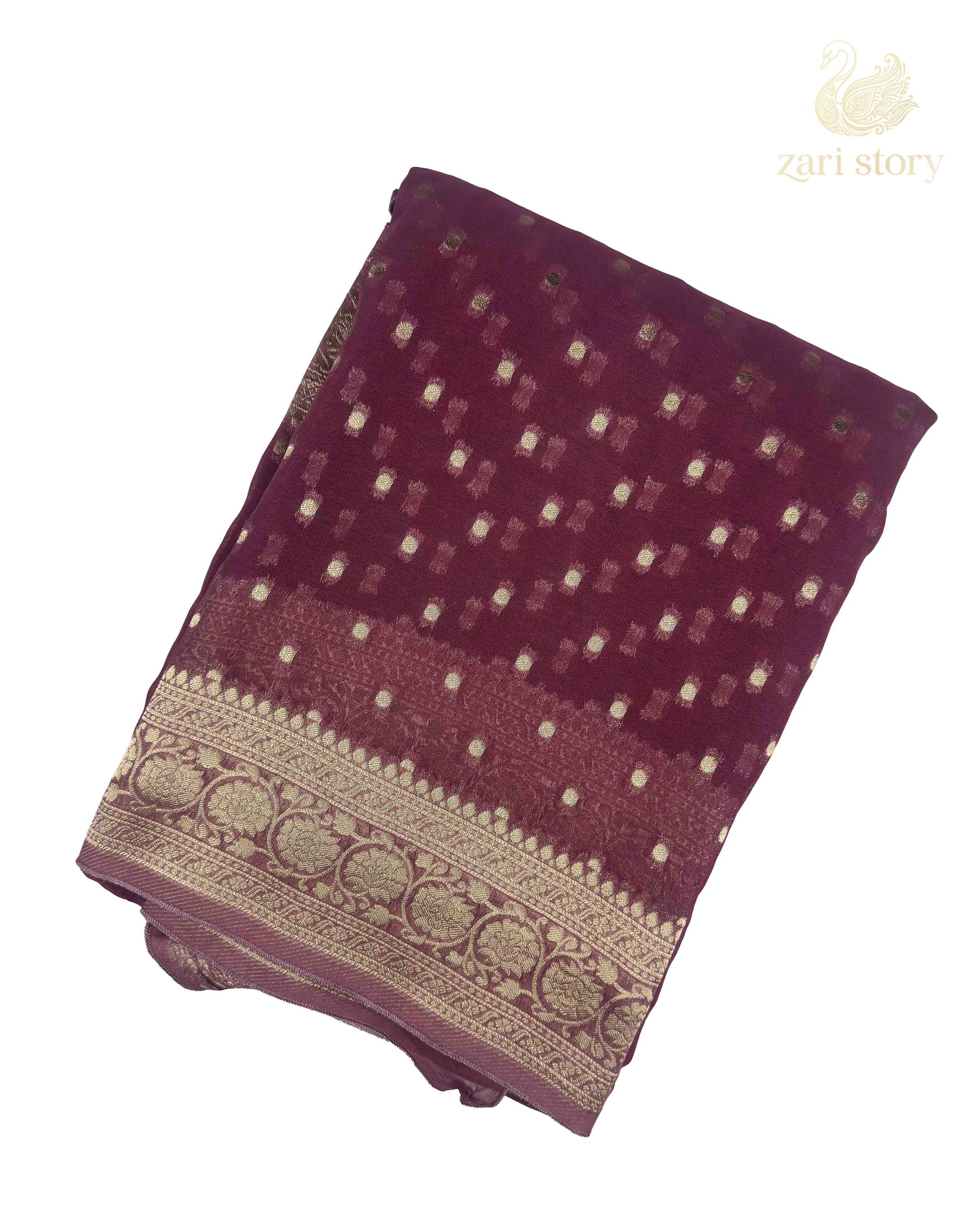 pink butta georgette pure